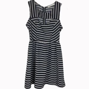 Lush Striped Fit and Flare Dress Sz S